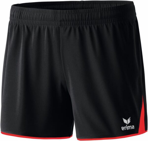 erima classic 5 c short ohne innenslip 615409 damen schwarz rot gr 34