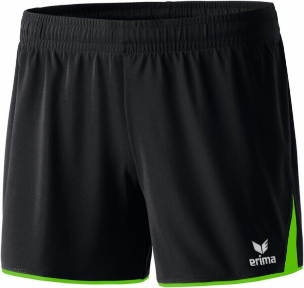 erima classic 5 c short ohne innenslip 615410 damen schwarz green gr 34