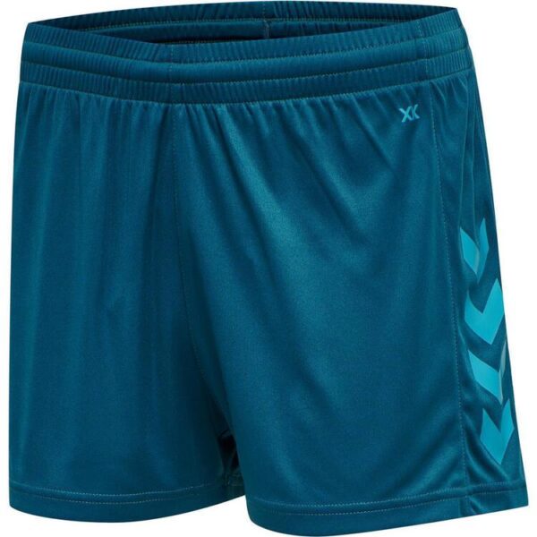 hummel core xk poly shorts damen 211468 7058 blue coral gr