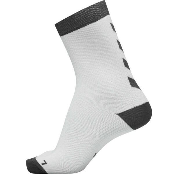 hummel element indoor sportsocken 2er pack white asphalt 204045 9295 gr 27 30