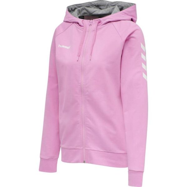 hummel hmlgo cotton zip hoodie woman 204232 orchid gr