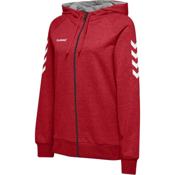 hummel hmlgo cotton zip hoodie woman true red 204232 3062 gr