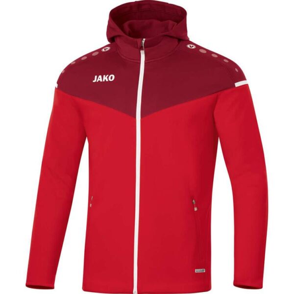 jako kapuzenjacke champ 20 6820 01 rot weinrot gr 34