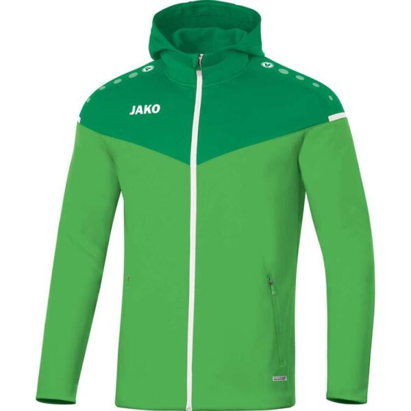 jako kapuzenjacke champ 20 6820 22 soft green sportgruen gr 34