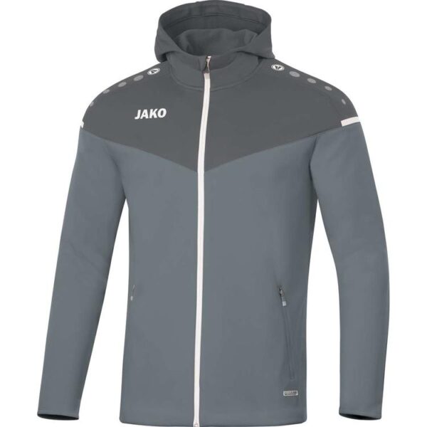 jako kapuzenjacke champ 20 6820 40 steingrau anthra light gr 128