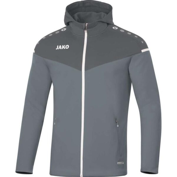 jako kapuzenjacke champ 20 6820 40 steingrau anthra light gr 140