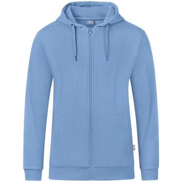 jako kapuzenjacke organic c6820 eisblau gr