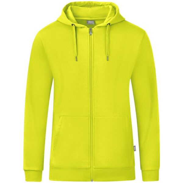 jako kapuzenjacke organic c6820 lime gr