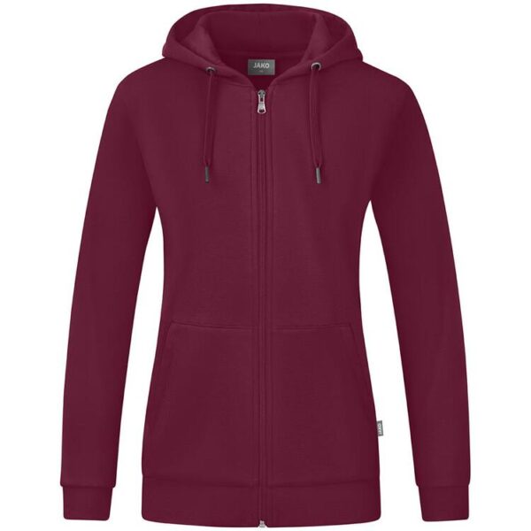 jako kapuzenjacke organic c6820 maroon gr 34