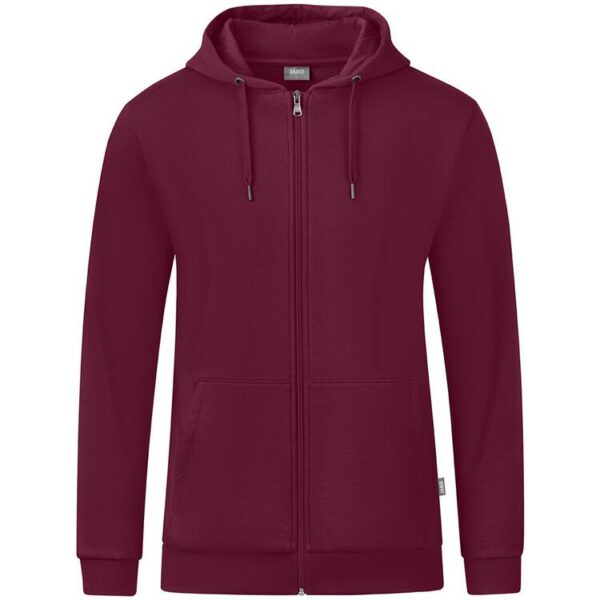 jako kapuzenjacke organic c6820 maroon gr