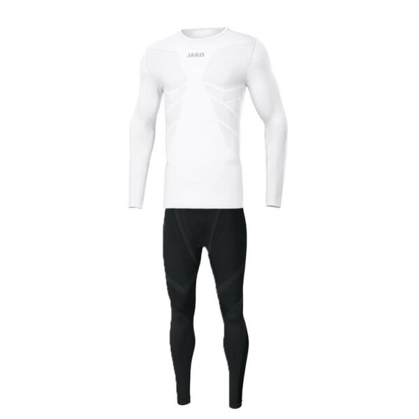 jako longsleeve long tight comfort 20 set farbe weiss schwarz gr m