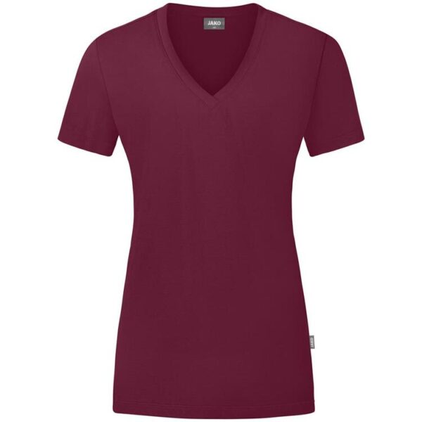 jako t shirt organic c6120 maroon 34