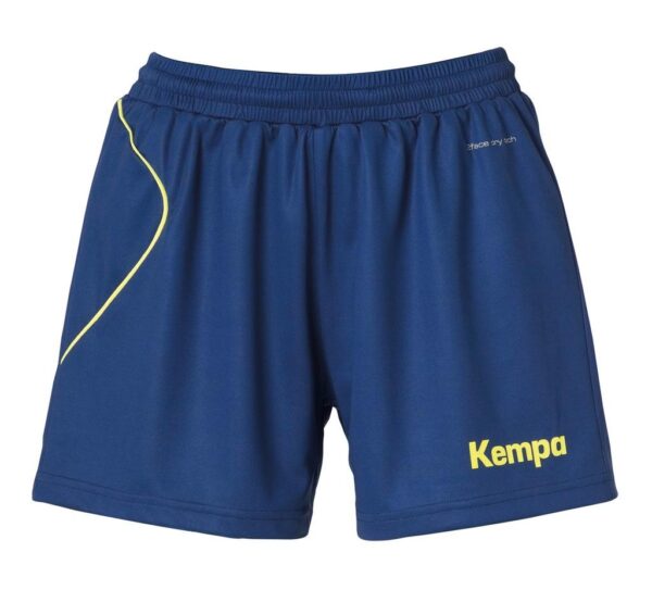 kempa curve shorts women 200306809 deep blau fluo gelb gr