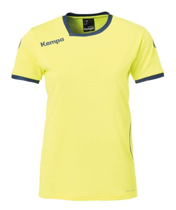 kempa curve trikot women 200306708 fluo gelb deep blau gr