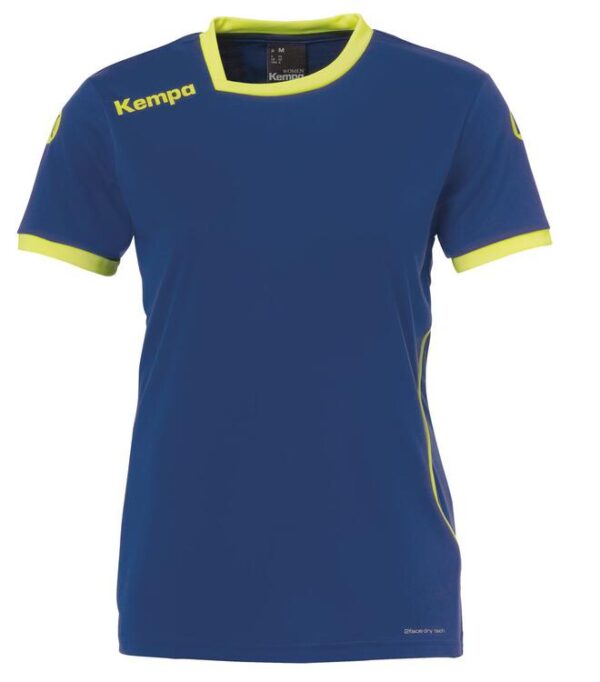 kempa curve trikot women 200306709 deep blau fluo gelb gr