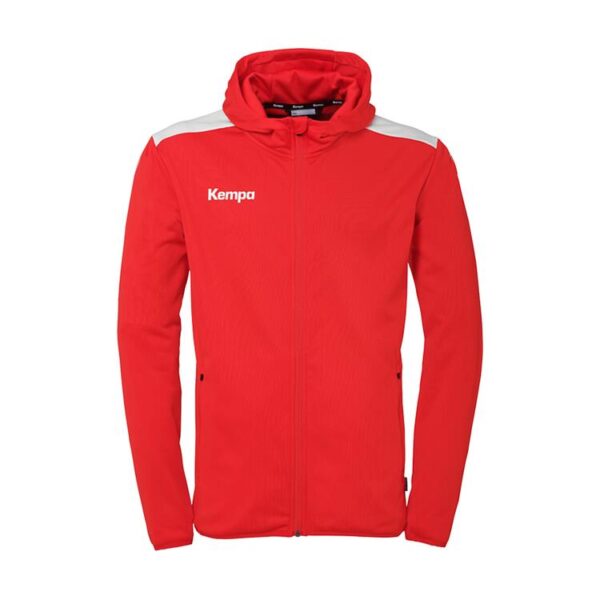 kempa emotion 27 kapuzenjacke 200513061 rot weiss gr 116