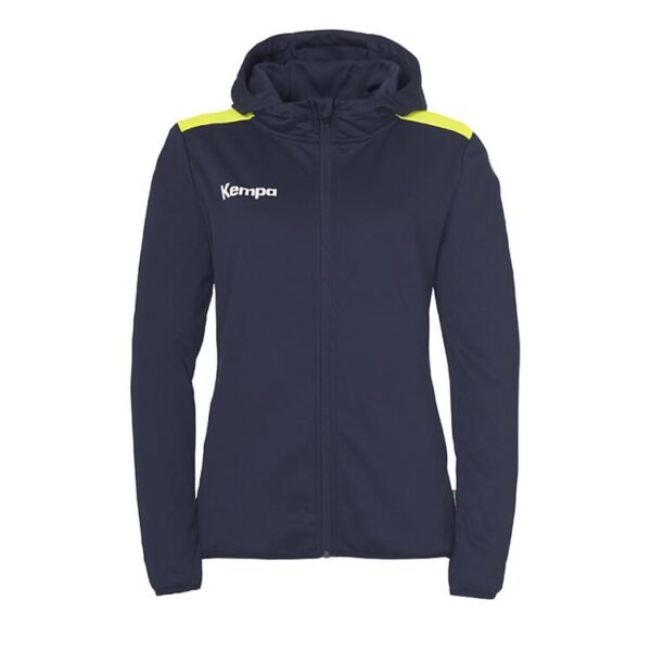 kempa emotion 27 kapuzenjacke damen 200513141 marine fluo gelb gr