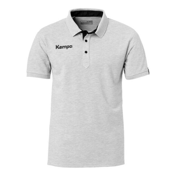 kempa prime polo shirt 200215903 grau melange schwarz gr 140