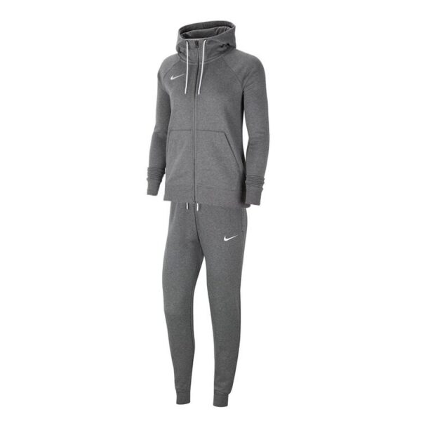 nike team club 20 trainingsanzug damen mit full zip hoody farbe charcoal heather charcoal heather gr l