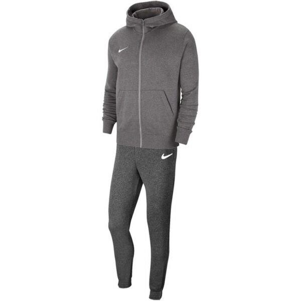 nike team club 20 trainingsanzug kinder mit full zip hoody farbe charcoal heather charcoal heather gr m 137 147