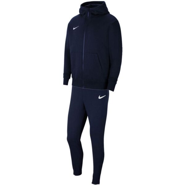 nike team club 20 trainingsanzug kinder mit full zip hoody farbe obsidian obsidian gr m 137 147