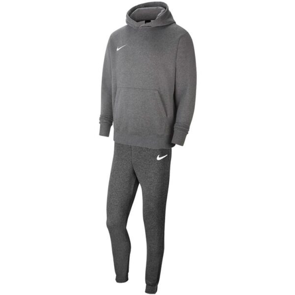 nike team club 20 trainingsanzug kinder mit hoody farbe charcoal heather charcoal heather gr m 137 147