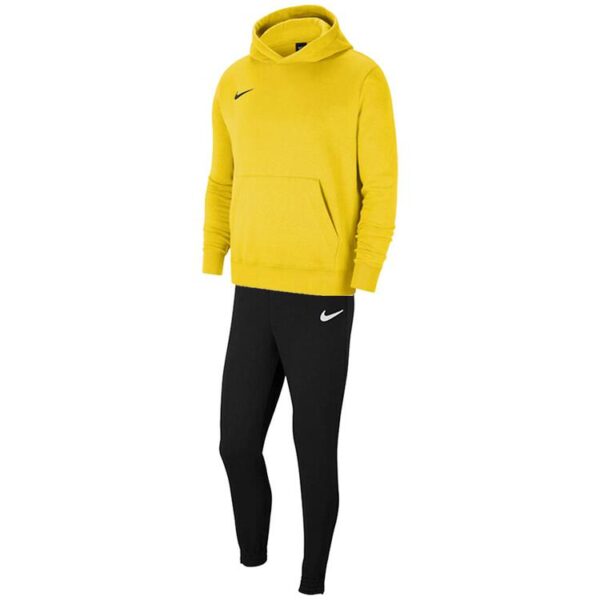 nike team club 20 trainingsanzug kinder mit hoody farbe tour yellow black gr m 137 147