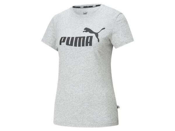 puma ess logo tee 586774 light gray heather gr l