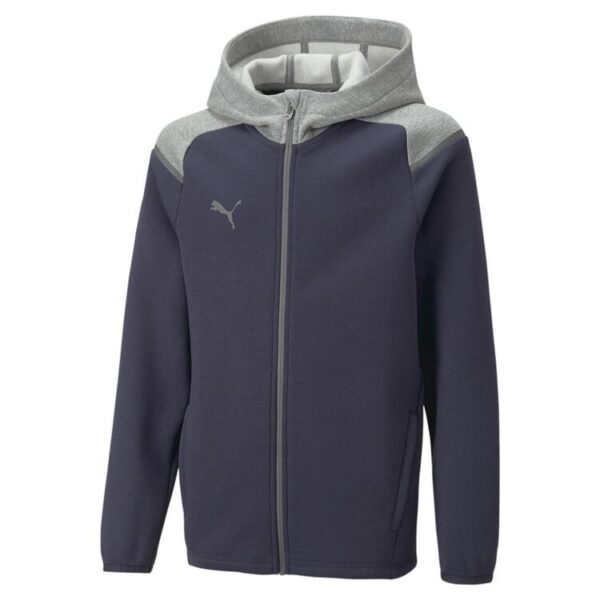 puma teamcup casuals kapuzenjacke kinder 658425 parisian night 116