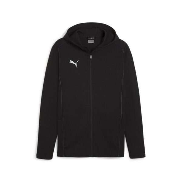 puma teamfinal casuals hooded jkt 658528 puma black puma silver gr s