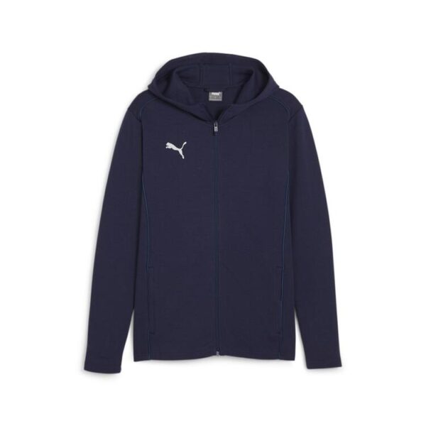 puma teamfinal casuals hooded jkt 658528 puma navy puma silver gr l