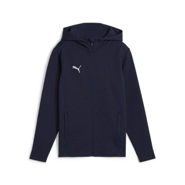 puma teamfinal casuals hooded jkt jr 658529 puma navy puma silver gr 164