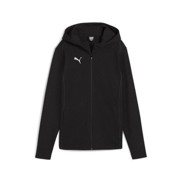 puma teamfinal casuals hooded jkt wmn 658531 puma black puma silver gr