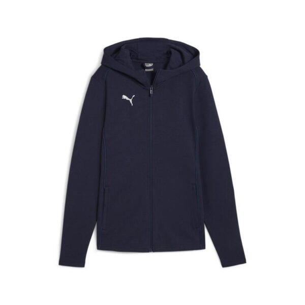 puma teamfinal casuals hooded jkt wmn 658531 puma navy puma silver gr l