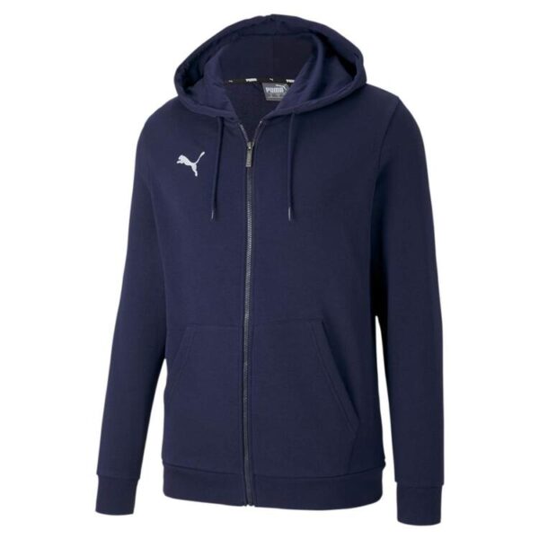 puma teamgoal 23 casuals hooded jac peacoat 656708 06 gr l