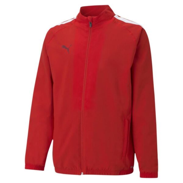 puma teamliga sideline jkt jr 657260 puma red puma white gr 116