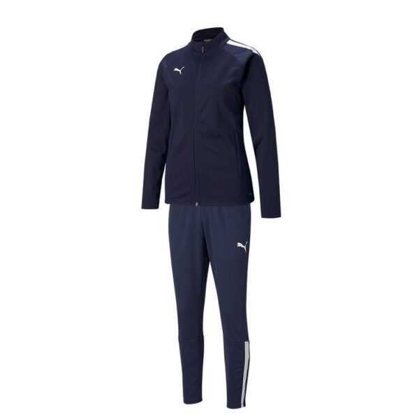 puma teamliga trainingsanzug damen 657252 657254 peacoat peacoat gr l