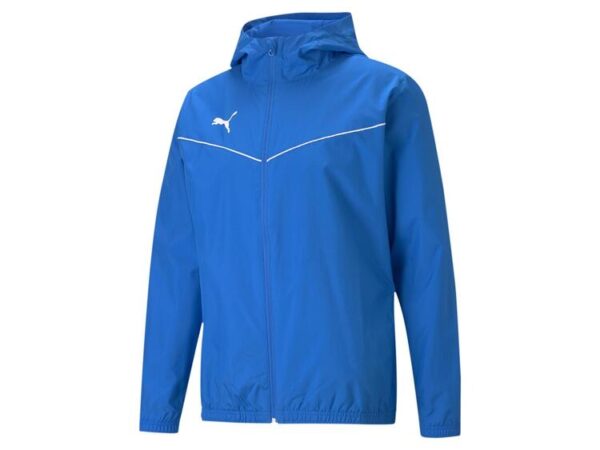 puma teamrise all weather jacket 657396 electric blue lemonade gr l