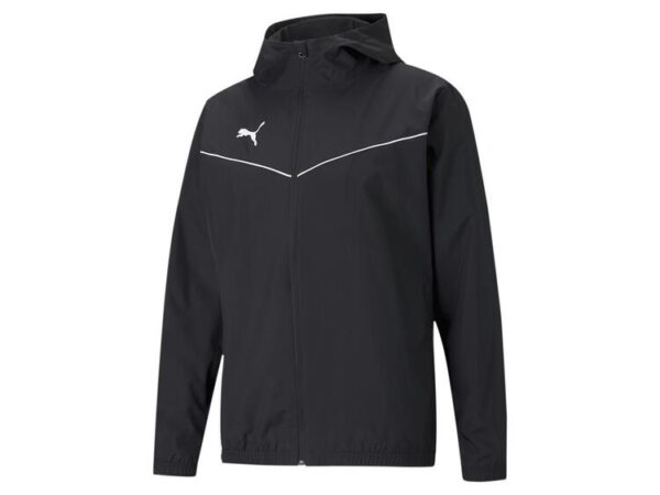 puma teamrise all weather jacket 657396 puma black puma white gr l