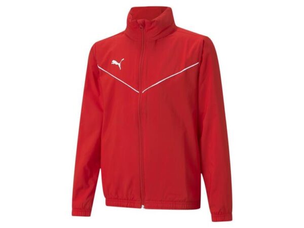 puma teamrise all weather jkt jr 657402 puma red puma white gr 128