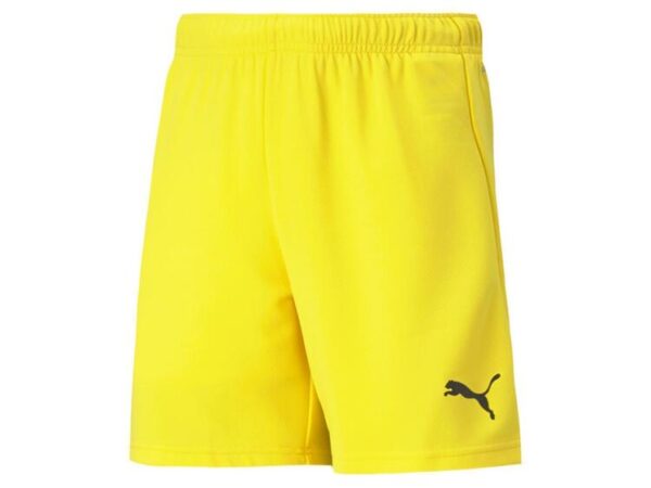 puma teamrise short jr 704943 cyber yellow puma black gr 116