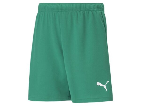 puma teamrise short jr 704943 pepper green puma white gr 116