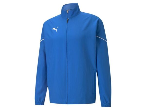 puma teamrise sideline jacket 657326 electric blue lemonade puma black gr m