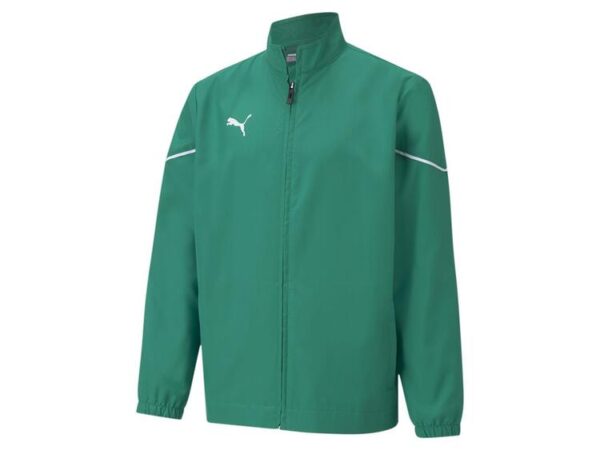 puma teamrise sideline jacket jr 657328 pepper green puma black gr 152