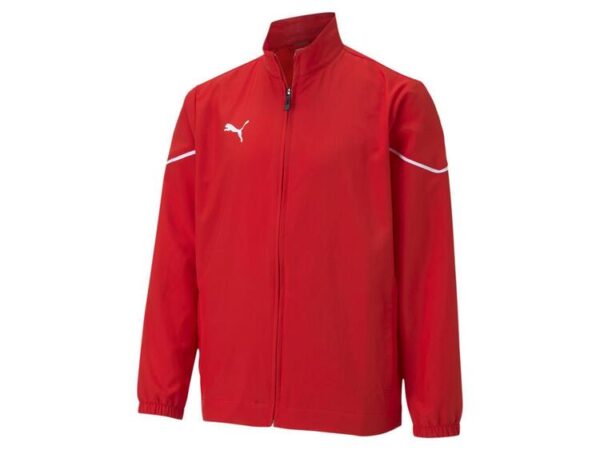 puma teamrise sideline jacket jr 657328 puma red puma black gr 164