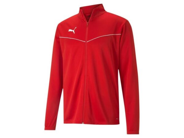 puma teamrise training poly jacket 657392 puma red puma white gr m