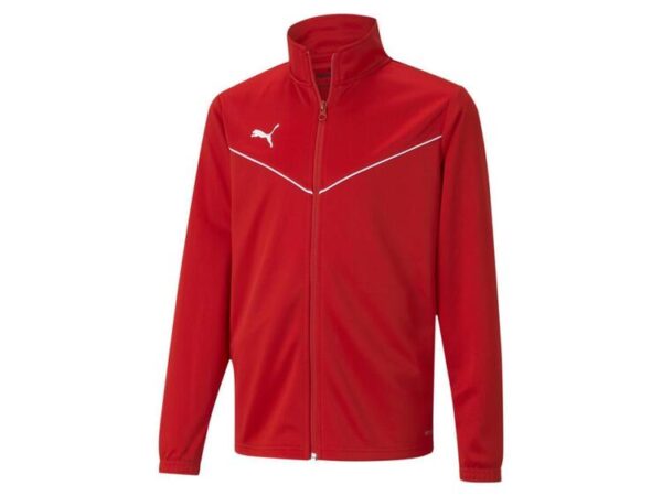 puma teamrise training poly jacket jr 657393 puma red puma white gr 116