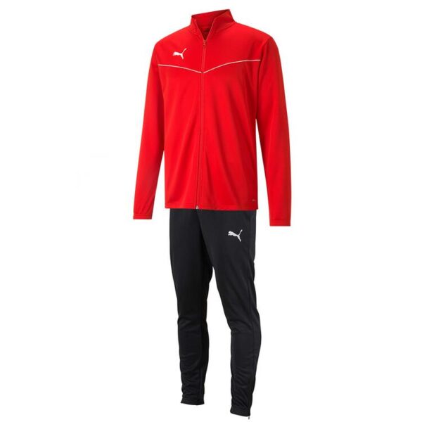 puma teamrise trainingsanzug herren 657392 657390 puma red puma black gr