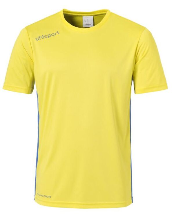 uhlsport essential trikot kurzarm limonengelb azurblau 104