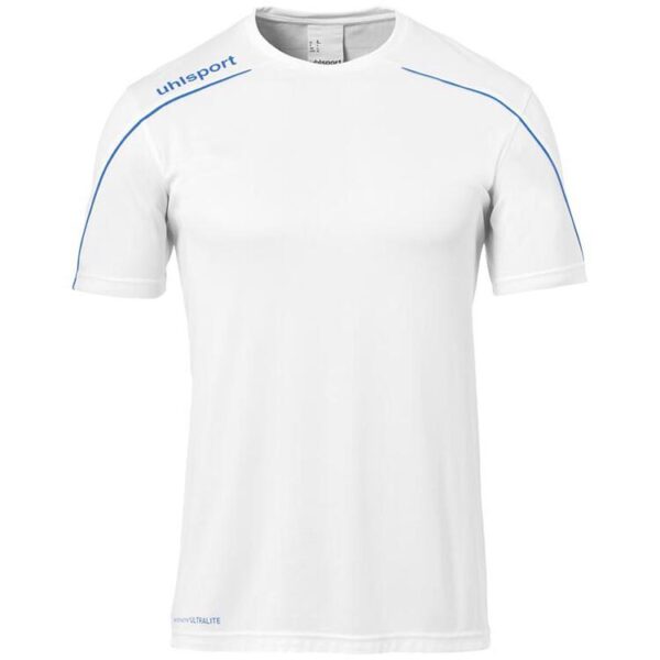 uhlsport stream 22 trikot kurzarm 1003477 weiss azurblau 116